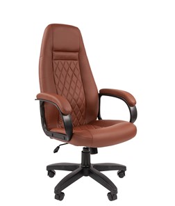 Офисное кресло CHAIRMAN 950LT Экокожа коричневая в Абакане