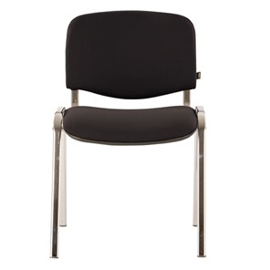 Офисный стул Brabix Iso CF-001 (хромированный каркас, ткань черная) 531419 в Абакане