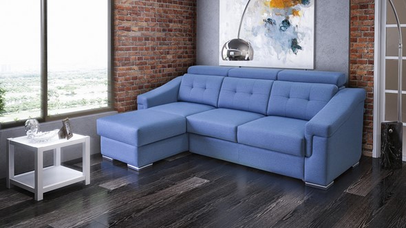 Угловой диван Матрица 27 ТТ с оттоманкой в Абакане - изображение