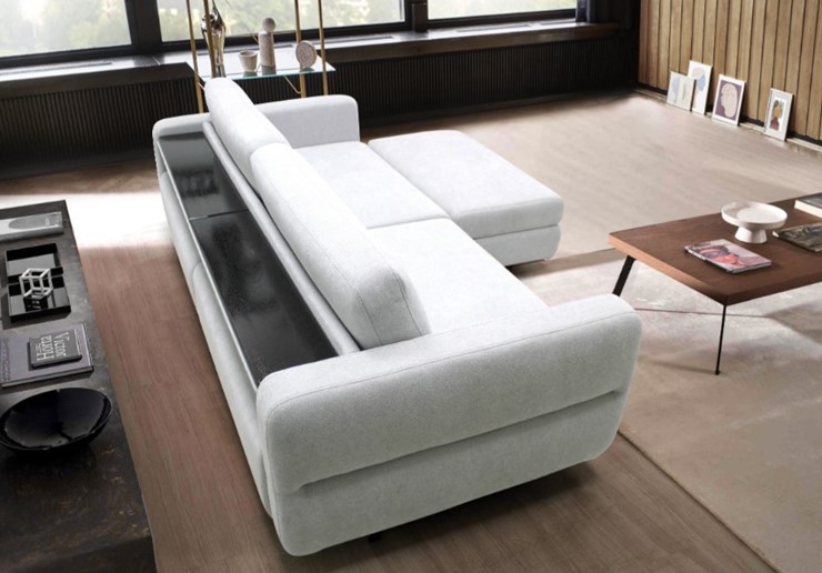 Модульный диван с пуфом Марко (м6,1+м3д+м3ящ+м6,1+м13) в Абакане - изображение 6
