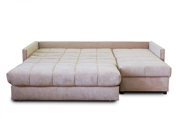 Угловой диван Аккордеон 043, 1400 с оттоманкой 700, ППУ в Абакане - изображение 1