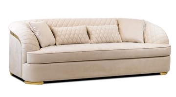 Прямой диван Бурже, с металлическим декором в Абакане