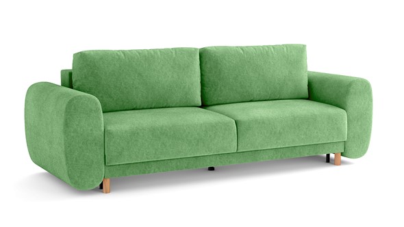 Прямой диван Фабио, велюр киото олива в Абакане - изображение