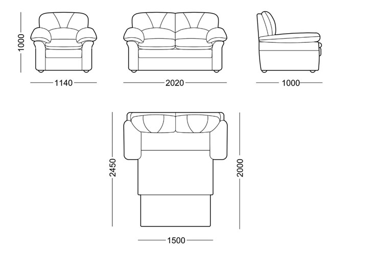 Прямой диван Моника люкс в Абакане - изображение 7