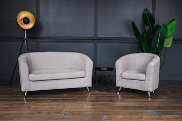 Комплект мебели Брамс  цвет бежевый диван 2Д + кресло в Абакане