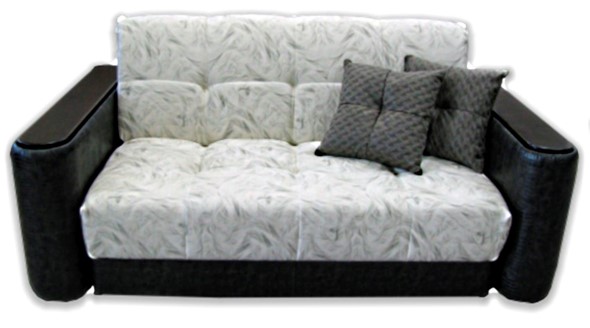 Прямой диван Аккордеон-1, 120 (круглые подлокотники), НПБ в Абакане - изображение