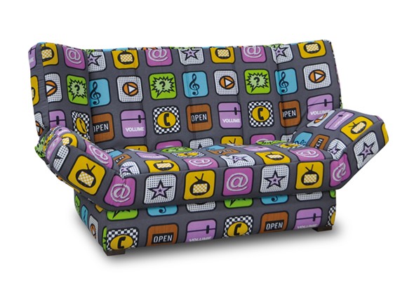 Прямой диван София Люкс пружинный блок в Абакане - изображение