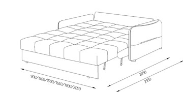 Прямой диван Токио 2 150 (НПБ) в Абакане - предосмотр 7