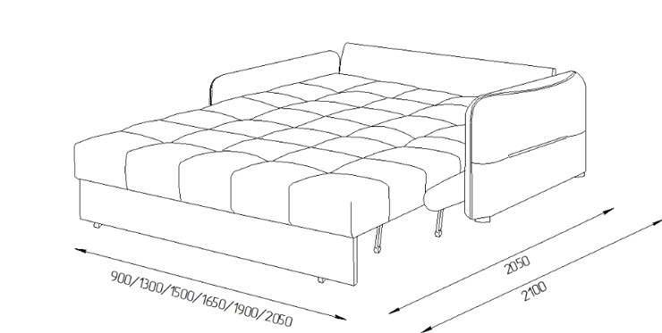 Прямой диван Токио 2 150 (НПБ) в Абакане - изображение 7
