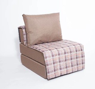 Бескаркасное кресло-кровать Харви, коричневый - квадро беж в Абакане