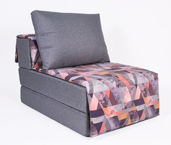 Бескаркасное кресло-кровать Харви, серый - сноу манго в Абакане