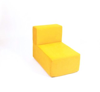Кресло бескаркасное Тетрис 50х80х60, желтое в Абакане