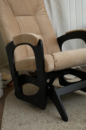 Кресло-качалка Леон маятниковая, ткань AMIGo песок 29-Т-П в Абакане - изображение 8