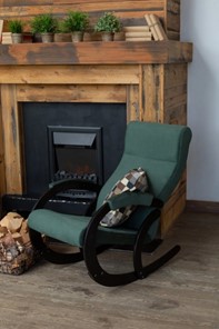 Кресло-качалка в гостиную Корсика, ткань Amigo Green 34-Т-AG в Абакане - предосмотр 7