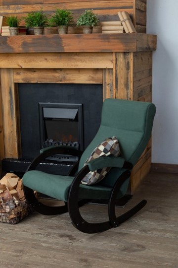 Кресло-качалка в гостиную Корсика, ткань Amigo Green 34-Т-AG в Абакане - изображение 7