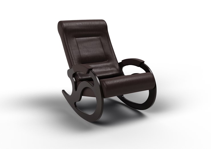 Кресло-качалка Вилла, экокожа крем 11-К-КР в Абакане - изображение 1