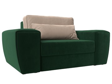 Мягкое кресло Лига-008, Зеленый\Бежевый (велюр) НПБ в Абакане