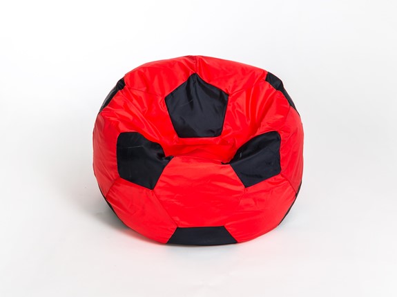 Кресло-мешок Мяч большой, красно-черный в Абакане - изображение