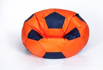Кресло-мешок Мяч большой, оранжево-черный в Абакане