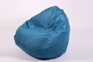 Кресло-мешок Юниор, рогожка синий в Абакане