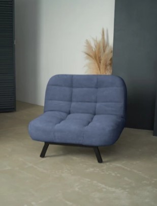 Кресло на ножках Абри опора металл (синий) в Абакане - изображение 8