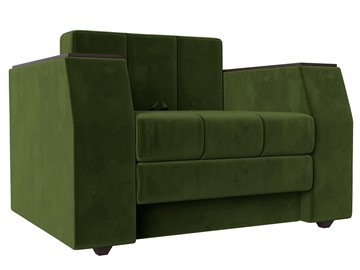 Кресло раскладное Атлантида, Зеленый (Микровельвет) в Абакане