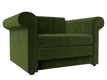 Кресло-кровать Берли, Зеленый (Микровельвет) в Абакане