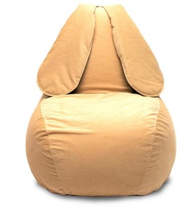 Кресло-игрушка Зайка (длинные уши), желтый в Абакане