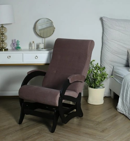 Кресло-качалка Амелия, ткань кофе с молоком 35-Т-КМ в Абакане - изображение 5