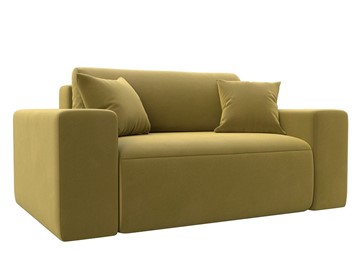 Кресло в гостиную Лига-036, Желтый (Микровельвет) в Абакане