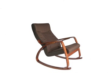 Кресло-качалка Женева, ткань шоколад в Абакане - предосмотр