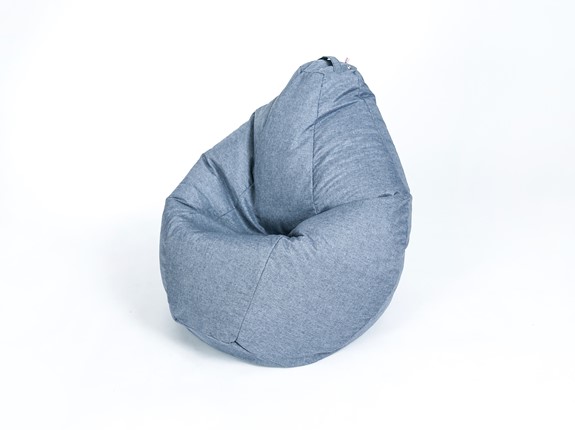 Кресло-мешок Хоум малое, серая в Абакане - изображение