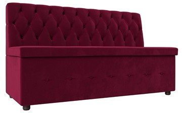Прямой кухонный диван Вента, Бордовый (Микровельвет) в Абакане