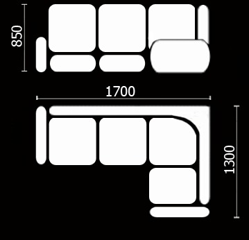 Кухонный угловой диван Нео КМ-01 (168х128 см.) в Абакане - изображение 3