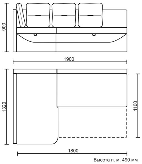Кухонный угловой диван Яшма 1 ДУ в Абакане - изображение 8