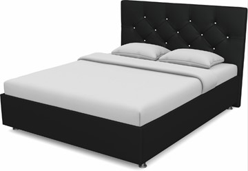 Полуторная кровать Моника 1400 с основанием (Nitro Black) в Абакане