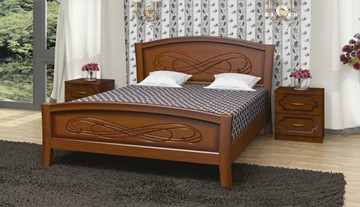 Спальная кровать Карина-16 (Орех) 90х200 в Абакане