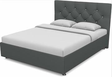 Кровать Моника 1400 с основанием (Nitro Grey) в Абакане