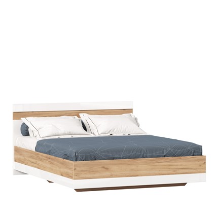 Двуспальная кровать 1600 Фиджи ЛД 659.072, белая в Абакане - изображение