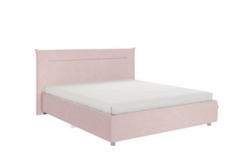 Кровать 2-спальная Альба 1.6, нежно-розовый (велюр) в Абакане - предосмотр