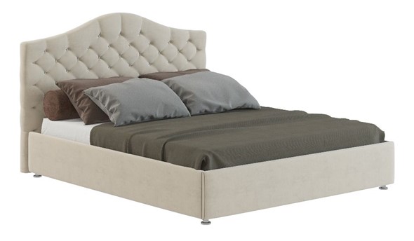 Кровать двуспальная Алина 160х200 мягкая, с основанием в Абакане - изображение