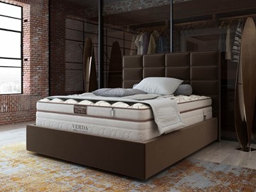 Спальная кровать Chocolate Compact/Island M 160х200, Микровелюр (Manhattan Лесной каштан) в Абакане