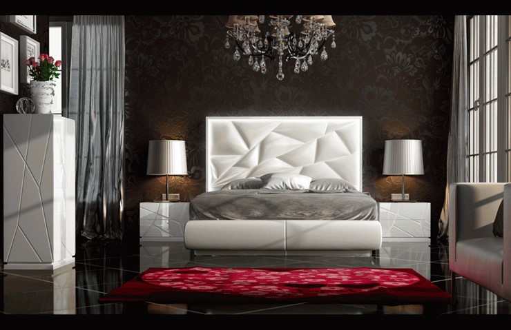 Кровать спальная FRANCO KIU 1242 с LED подсветкой изголовья (180х200) в Абакане - изображение 11
