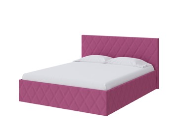 Спальная кровать Fresco 140х200, Рогожка (Savana Berry (фиолетовый)) в Абакане