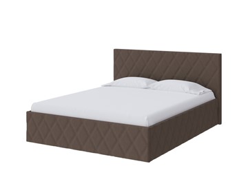 Двуспальная кровать Fresco 160х200, Рогожка (Savana Chocolate (шоколад)) в Абакане