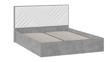 Кровать двуспальная Хилтон Тип 1 (Ателье светлый/Белый) в Абакане - предосмотр 1