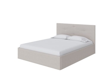 Двуспальная кровать Mono 160х200, Рогожка (Тетра Молочный) в Абакане