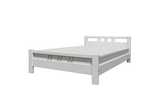 Кровать двуспальная Вероника-3 (Белый Античный) 160х200 в Абакане - изображение