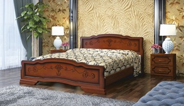 Двуспальная кровать Карина-6 (Орех) 160х200 в Абакане