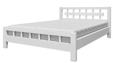 Полутороспальная кровать Натали-5 (Белый Античный) 140х200 в Абакане
